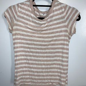 Light Pink and White Stripe tee